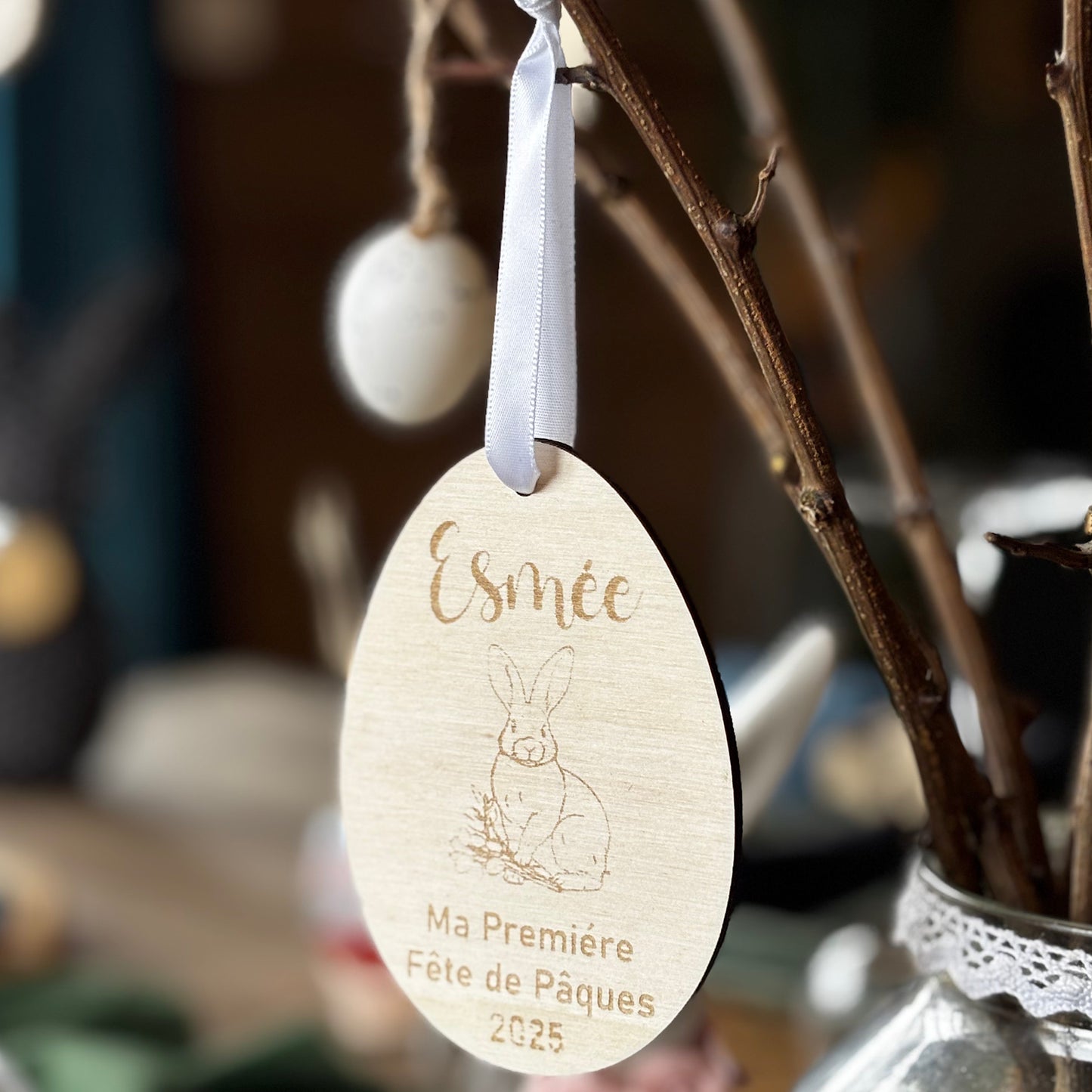 Suspension Œuf "Ma première fête de Pâques"