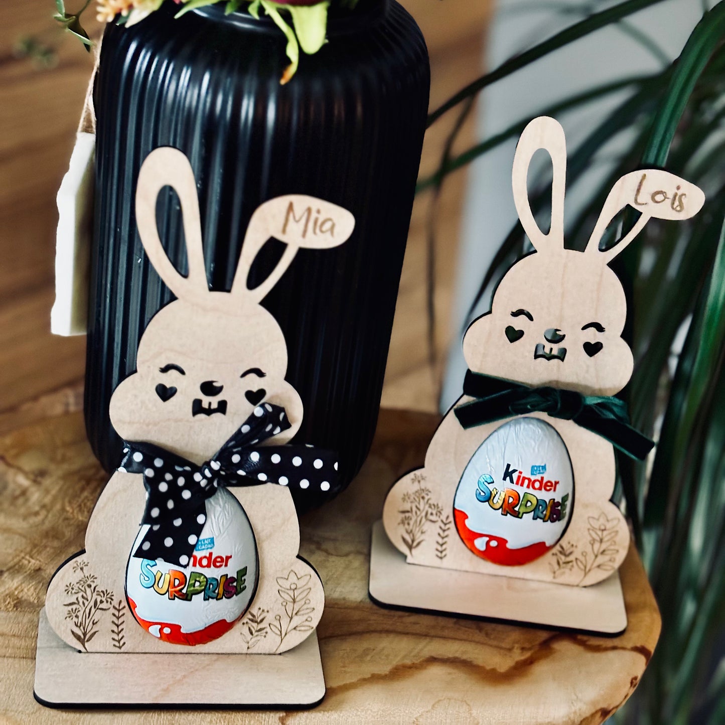 Support Lapin œuf kinder