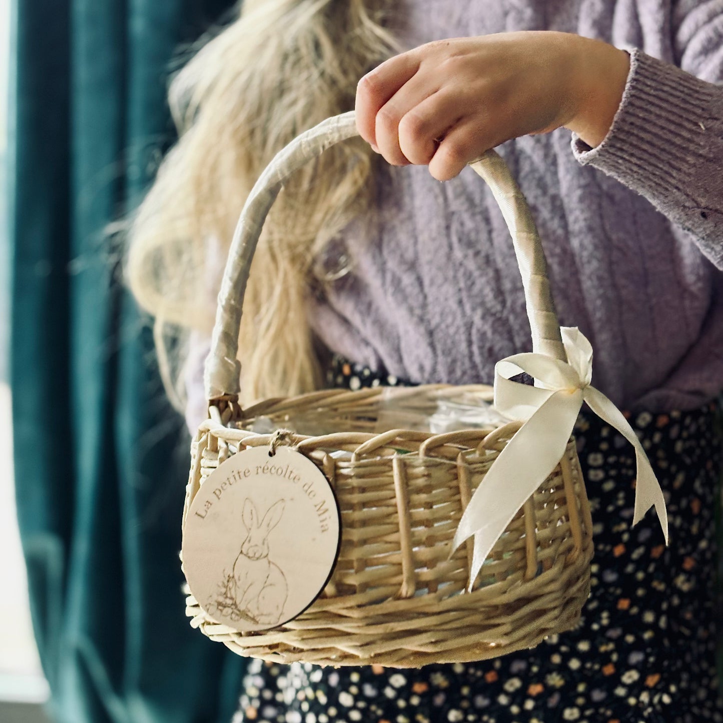 Panier récolte œufs de Pâques
