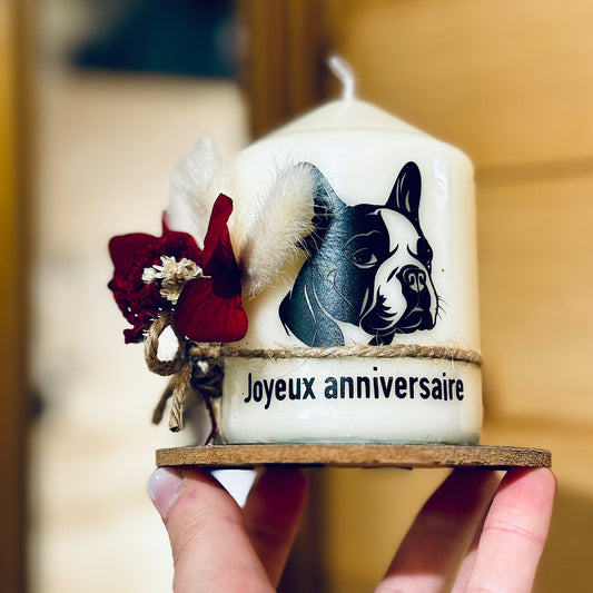 bougie personnalisée
