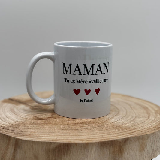 Mug "Maman tu es Mère-veilleuse, je t'aime"