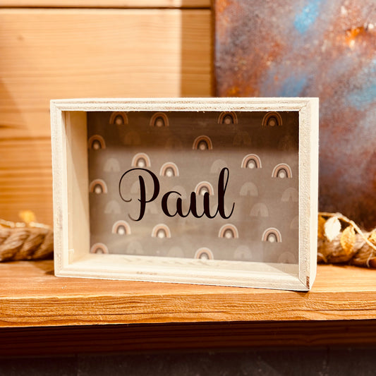Tirelire en bois personnaliser