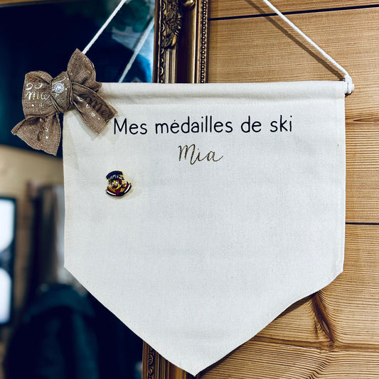 Fanion "Mes médailles de ski"