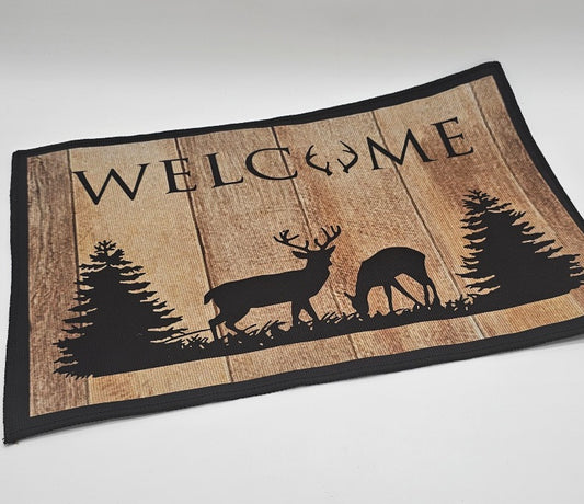 Tapis sérigraphie tête de cerf